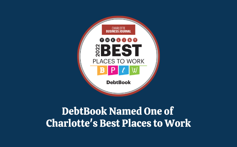 DebtBook Named One of Charlotte's 2022 Best Places to Work